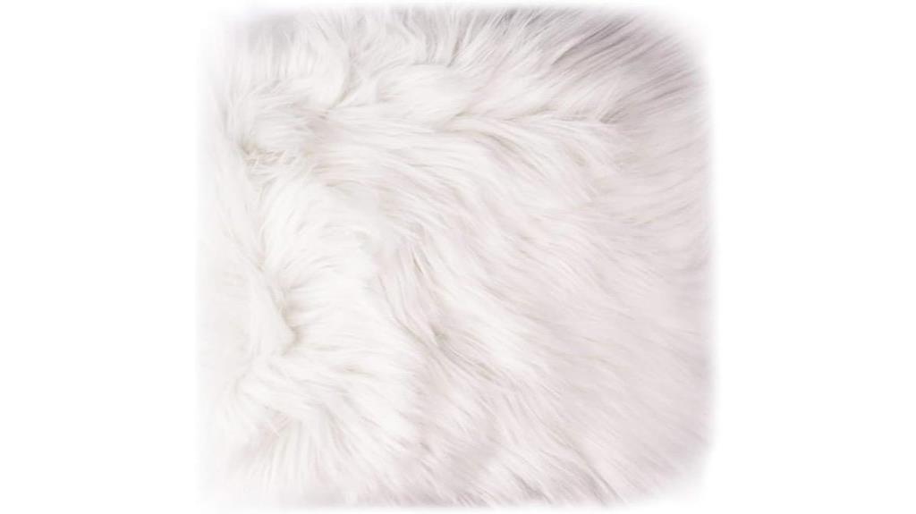 12 inch faux sheepskin cushion