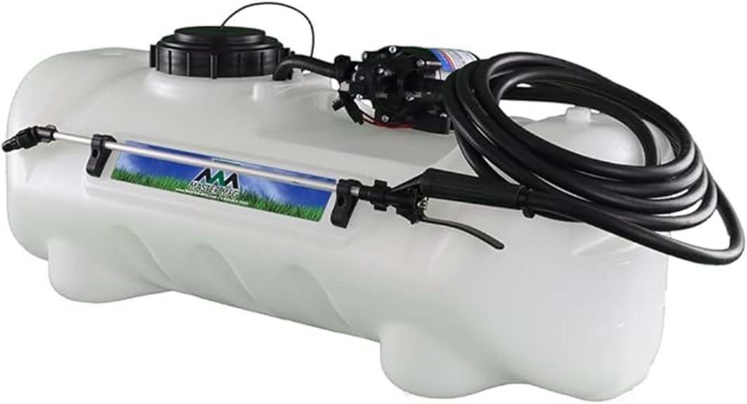 15 gallon sprayer capacity