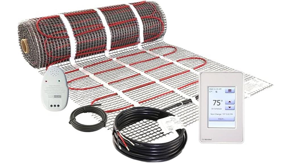 30 sq ft radiant heating