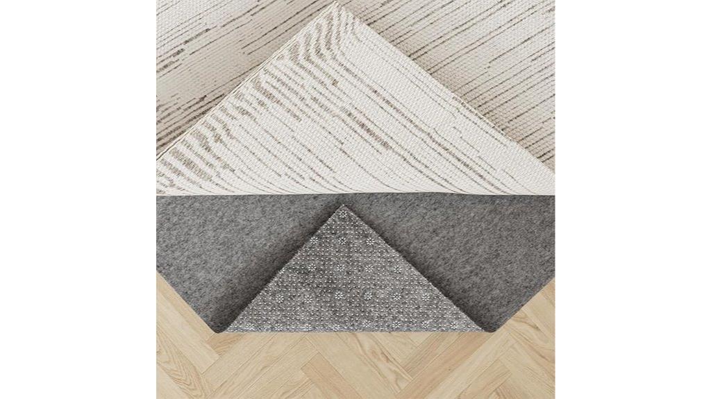 3d pvc felt rug underpad
