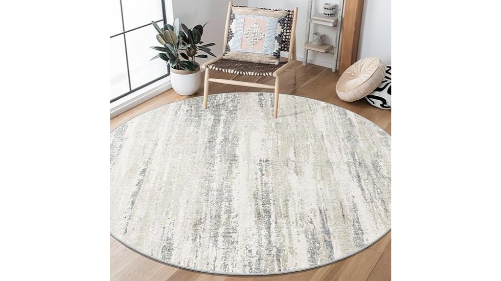5ft washable circular rug