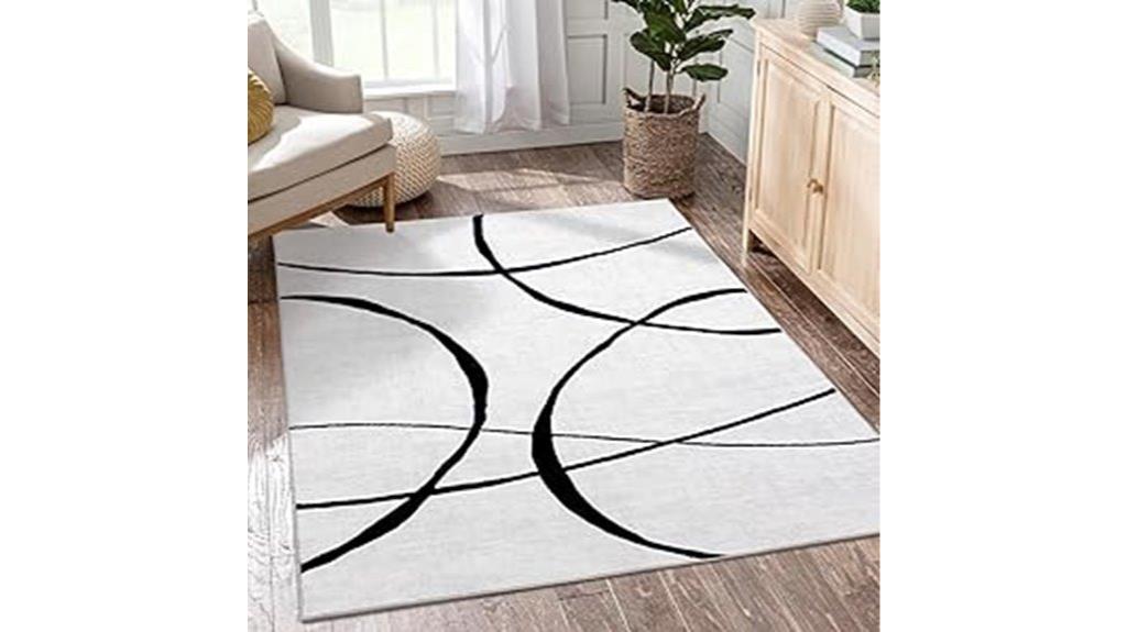 5x7 washable living rug