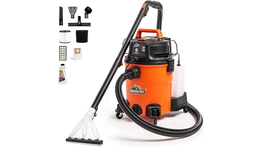 6 gallon upholstery shampoo vacuum