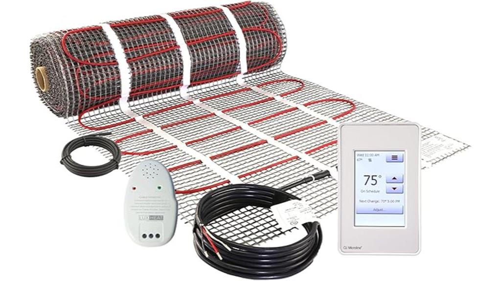 90 sqft heated floor kit