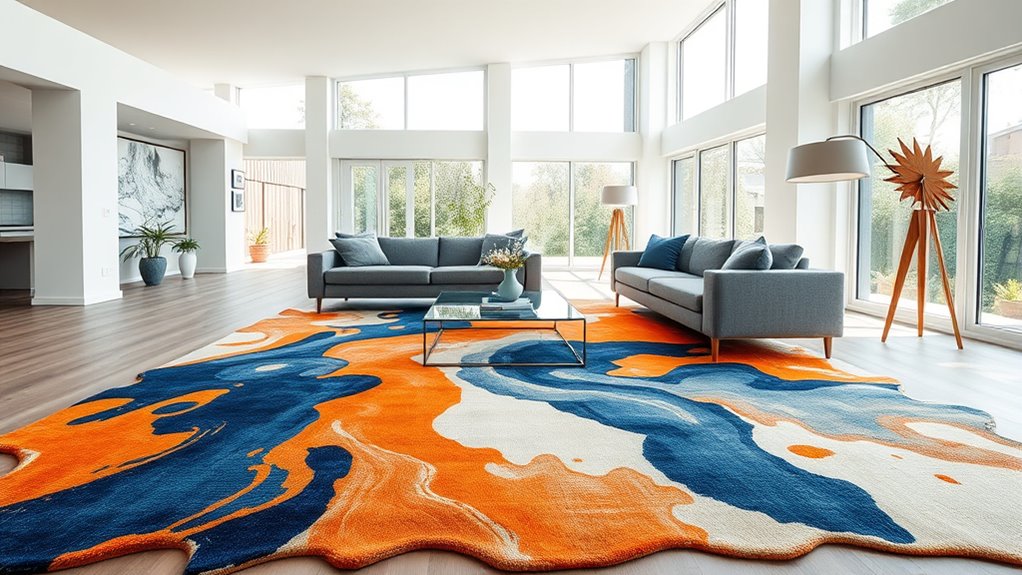 abstract artistic rug ideas
