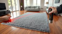 accurate laser rug placement