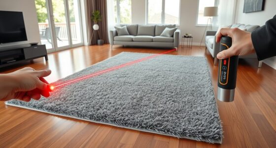 accurate laser rug placement