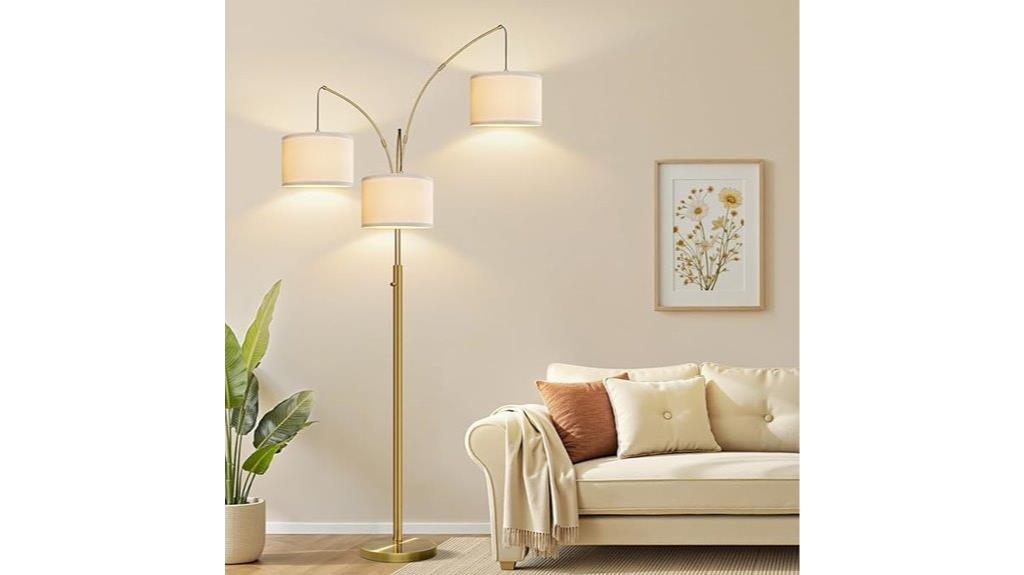 adjustable brass arc lamp