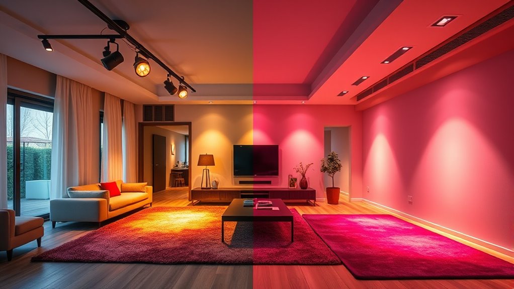adjustable lighting for ambiance