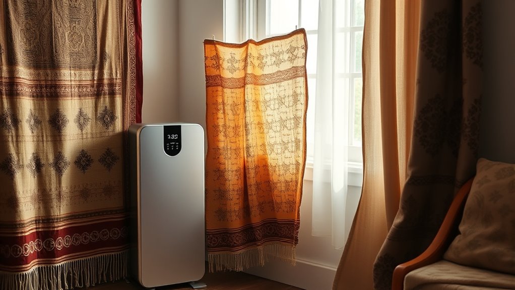 air purifiers protect antique textiles
