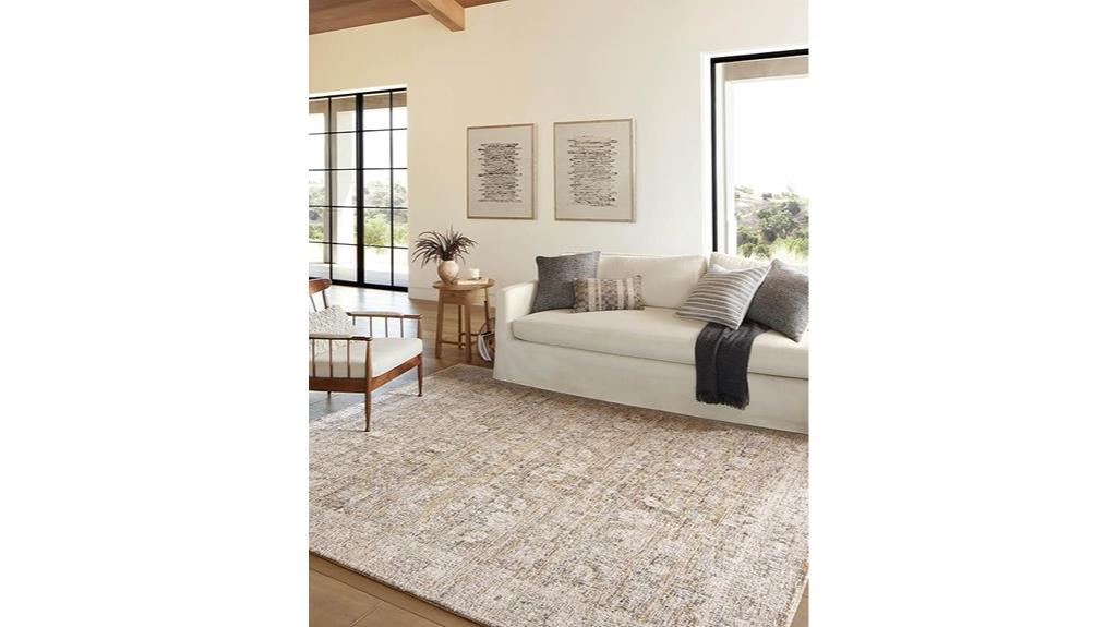 amber lewis gold rug