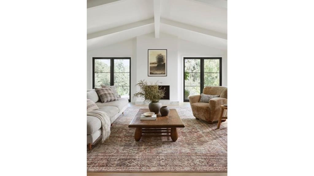 amber lewis rug bordeaux