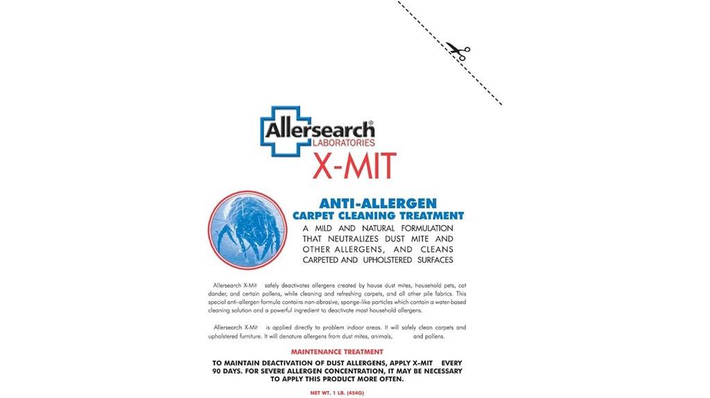 anti allergen carpet cleaning powder