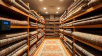 antique carpet climate storage