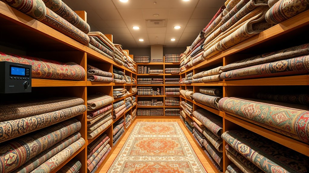 antique carpet climate storage