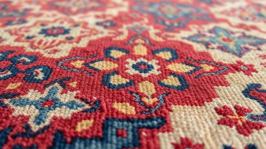 antique rug surface characteristics