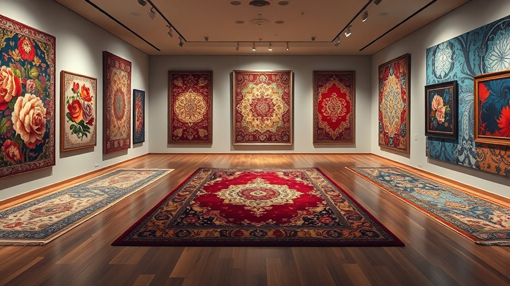 art gallery inspired carpet designs