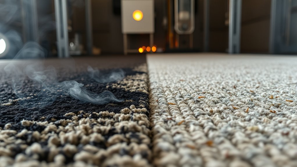 assessing carpet fire safety