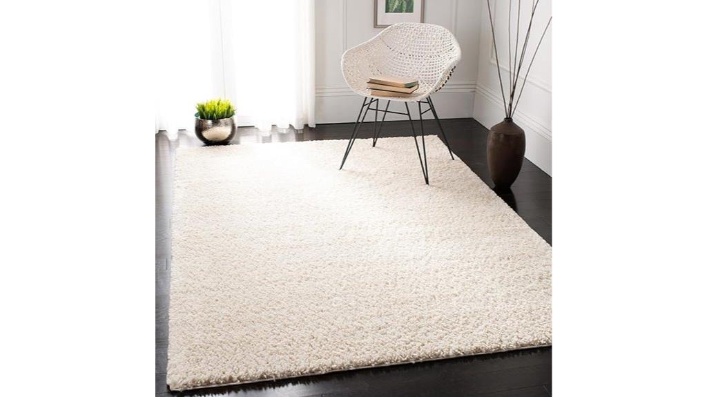 august shag ivory rug