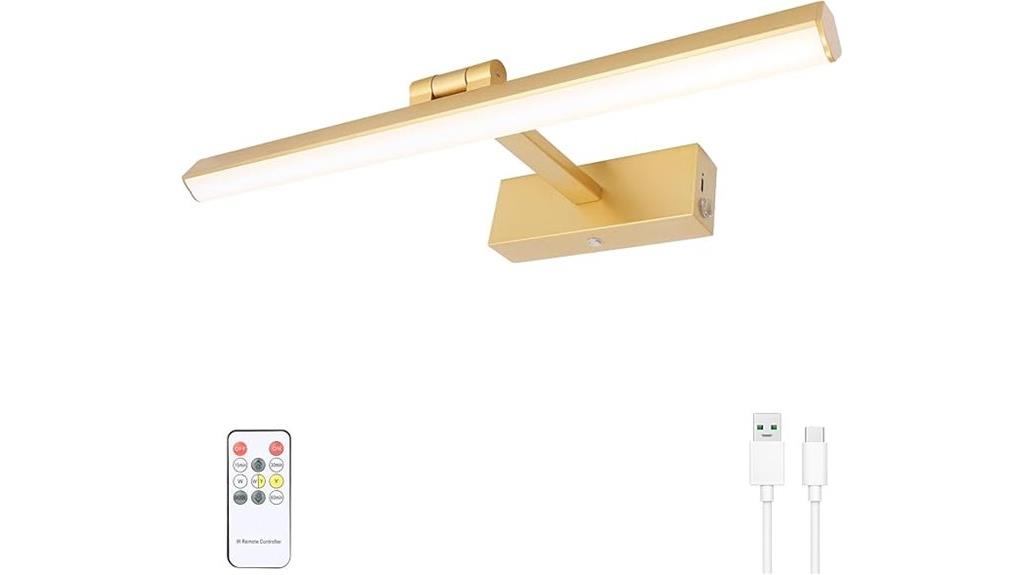 battery powered painting illumination