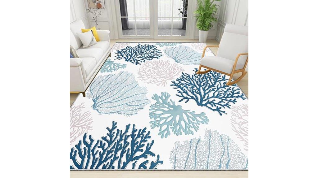beach nautical non slip rugs