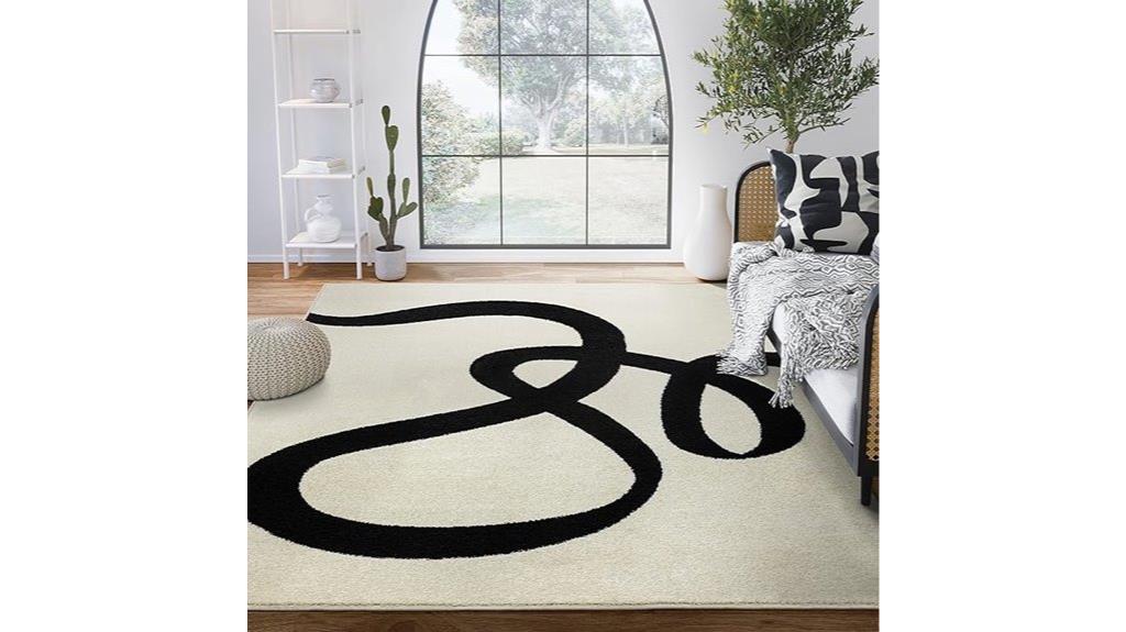 beige black 6x9 rug