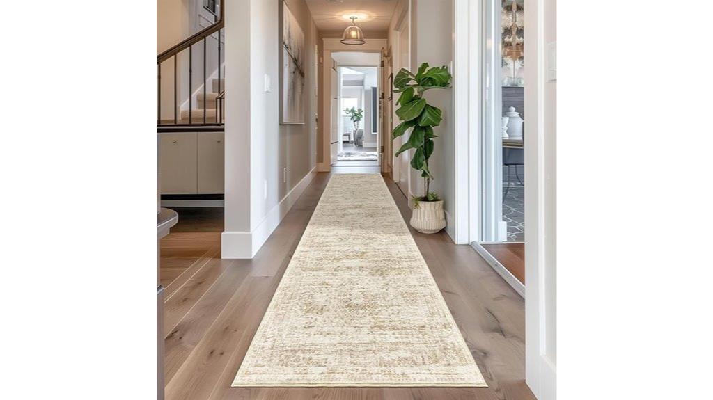 beige ivory long runner