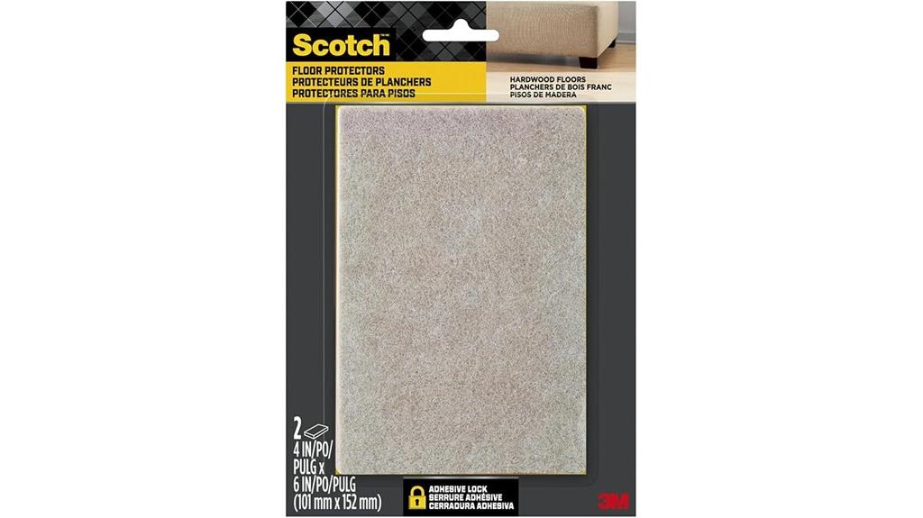 beige scotch felt pads