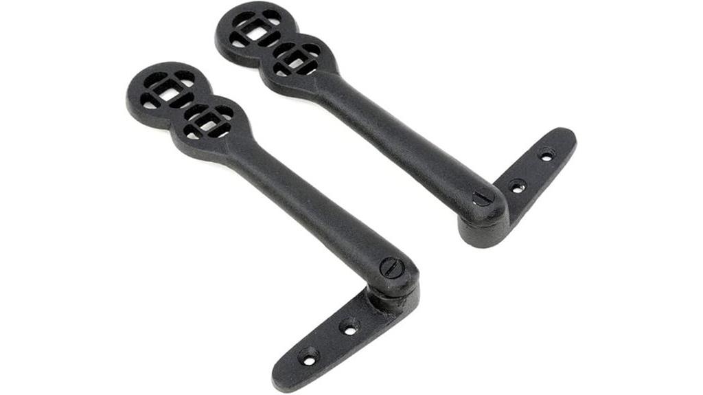 black aluminum stair clips