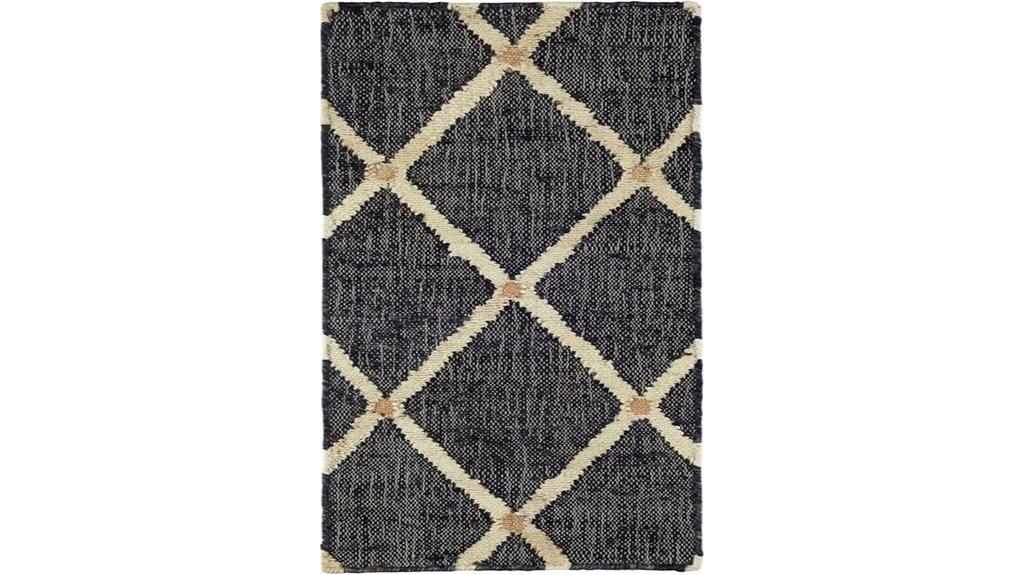black diamond patterned rug