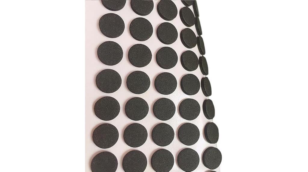 black foam felt pads