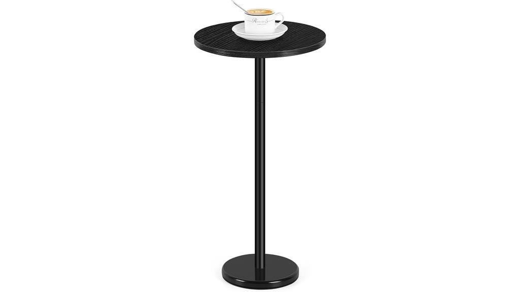 black marble pedestal table