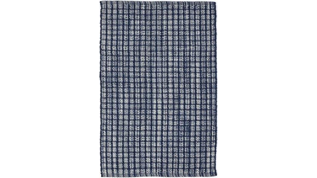 blue plaid indoor rug