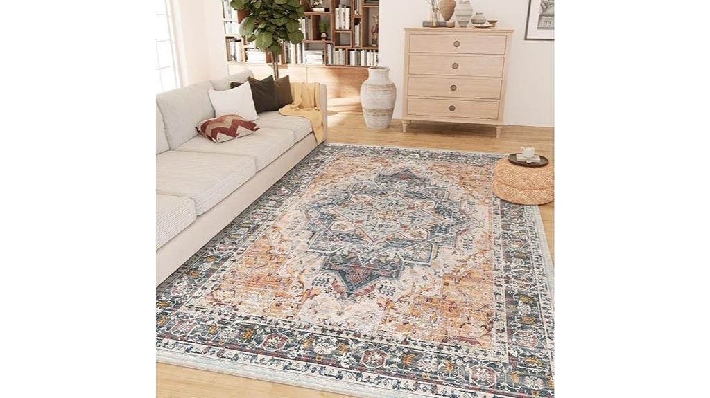 boho 9x12 washable rug