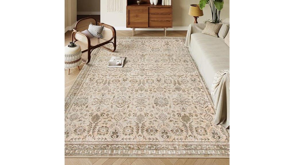 boho beige rug 8x10
