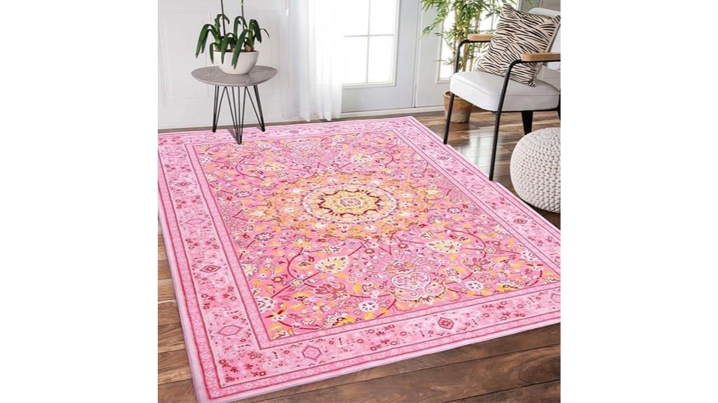 boho floral rug