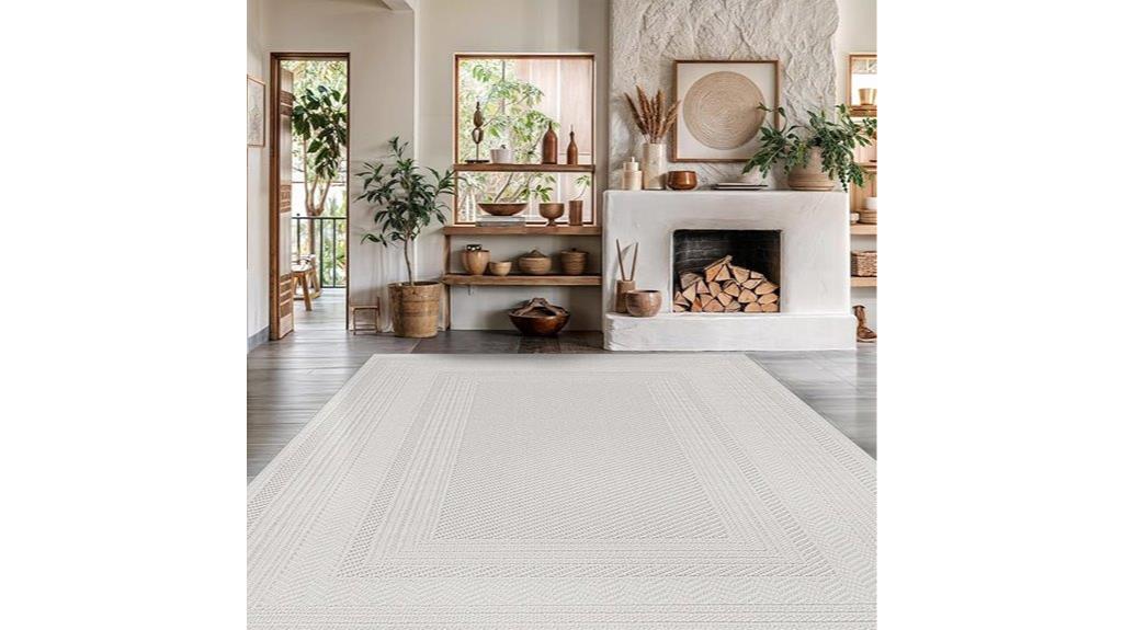 boho geometric indoor rug