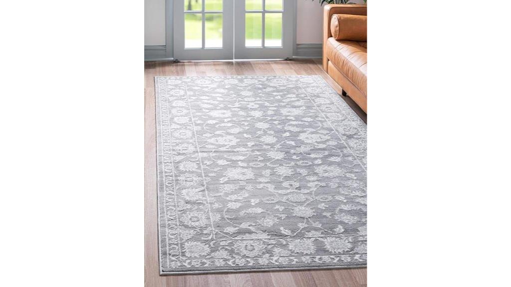 boston collection gray rug