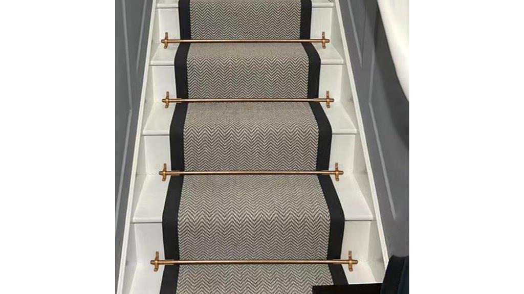 brass carpet runner rods