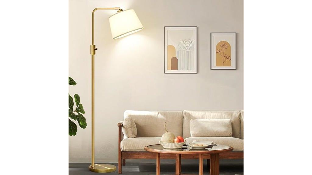 brass dimmable edison floor
