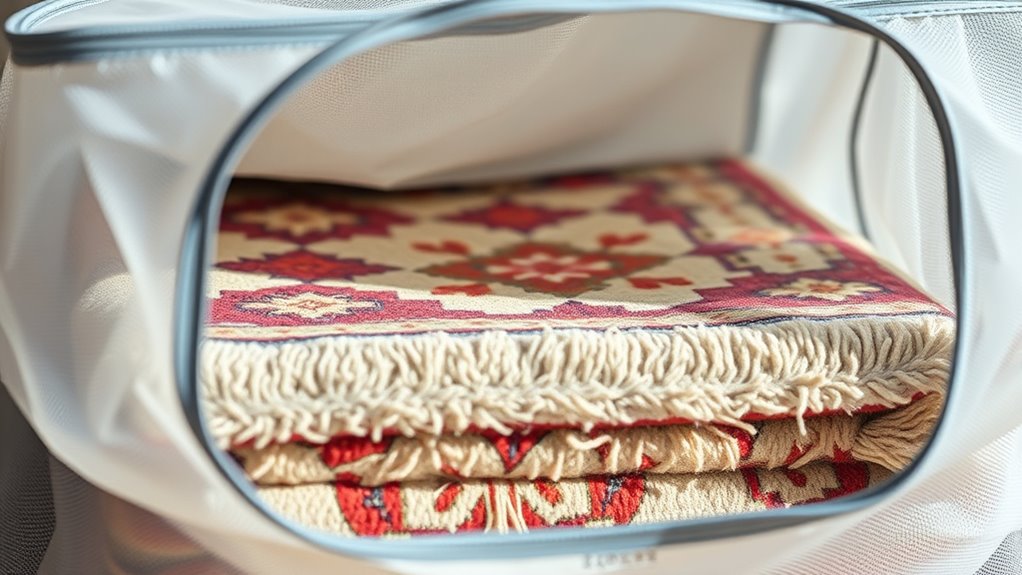 breathable bags for seasonal rug storage
