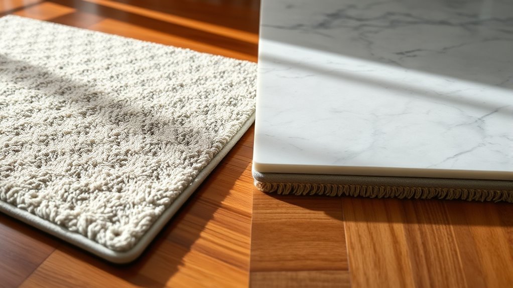 breathable moisture resistant rug pads