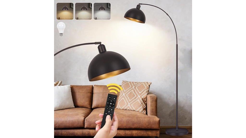 bronze led floor lamp