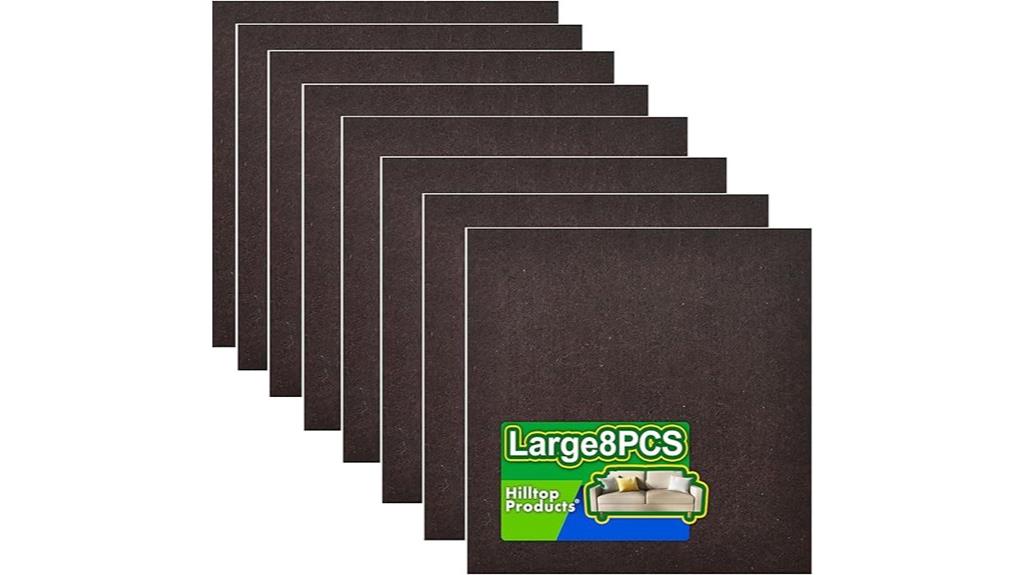 brown self adhesive felt pads