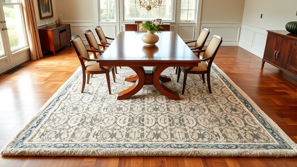 calculate appropriate rug size