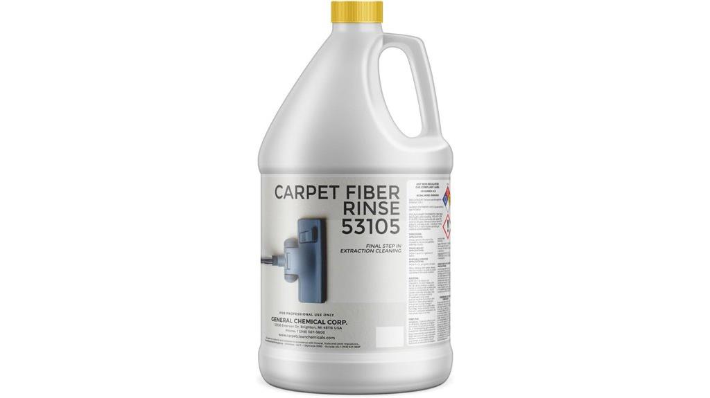 carpet fiber rinse odor