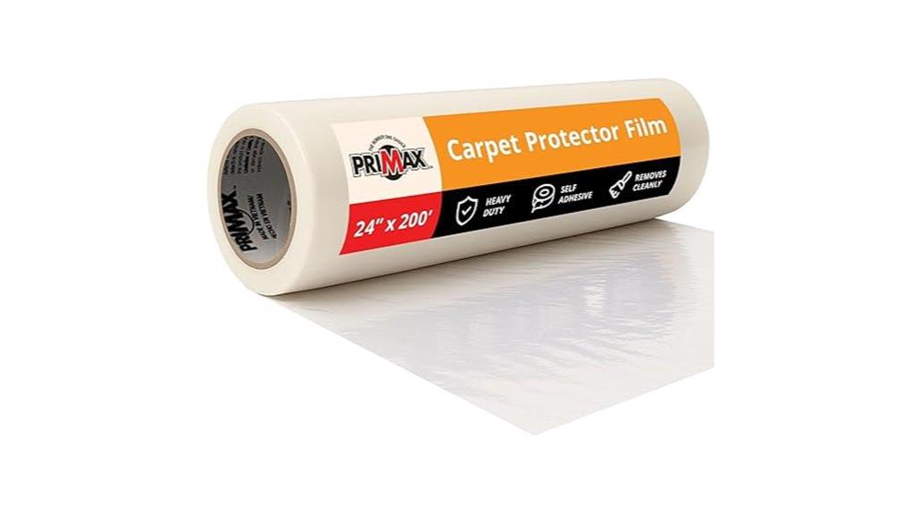 carpet protector film size