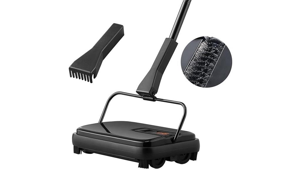 carpet sweeper dustbin capacity