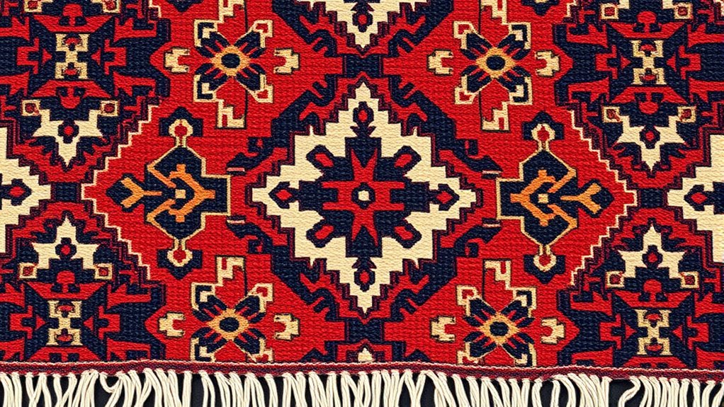 caucasian rug geometric patterns