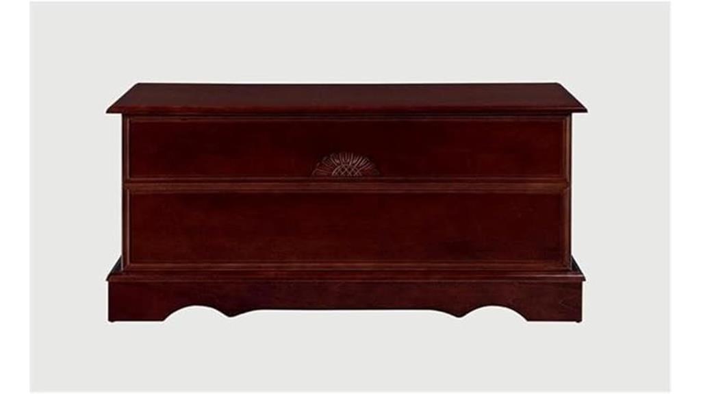 cedar lined wood blanket chest